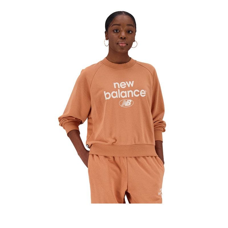 New Balance Essentials Reimagined Archieve Women's Crewneck - Brown