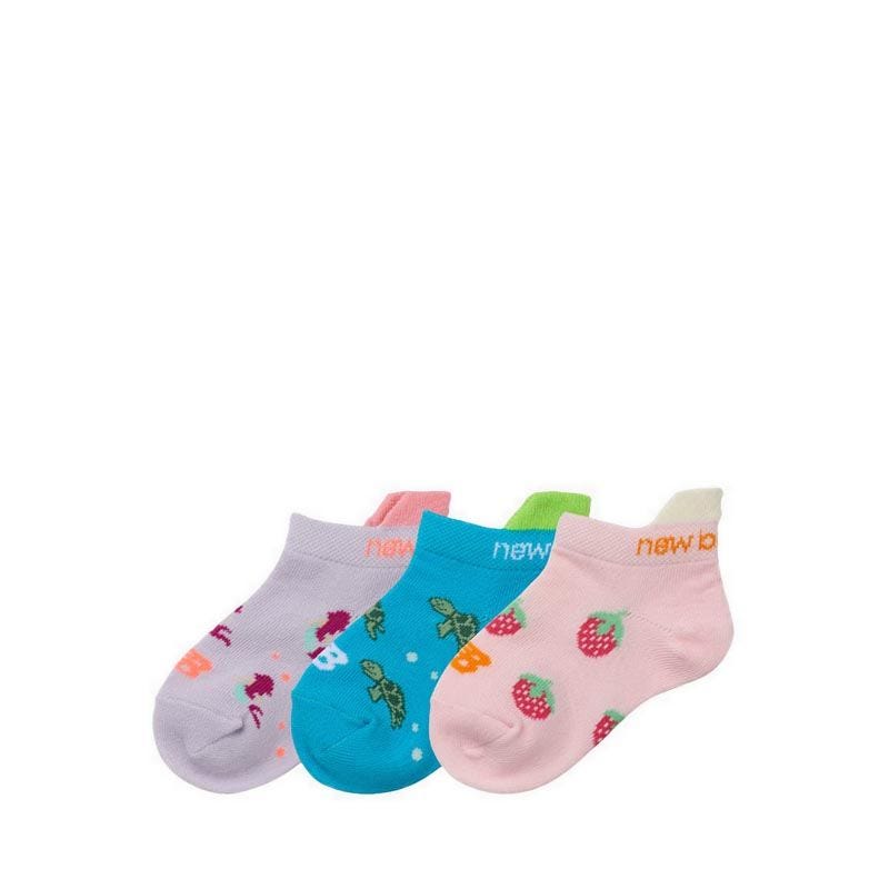 New Balance Kids No Show Tab 3 Pairs Unisex's Sock - Multi