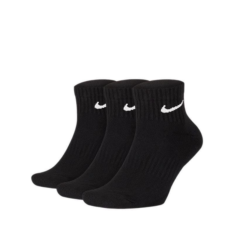 Everyday Cushioned Training Ankle Men's Socks (3 Pairs) - BLACK