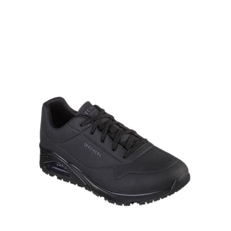 SEPATU SNEAKER SLIP ON PRIA EMBOS NEW BLACK - sepatu branded