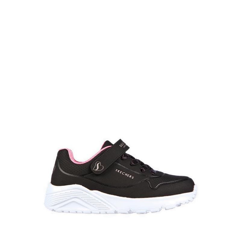 Skechers Uno Lite Girl's Shoes - Black