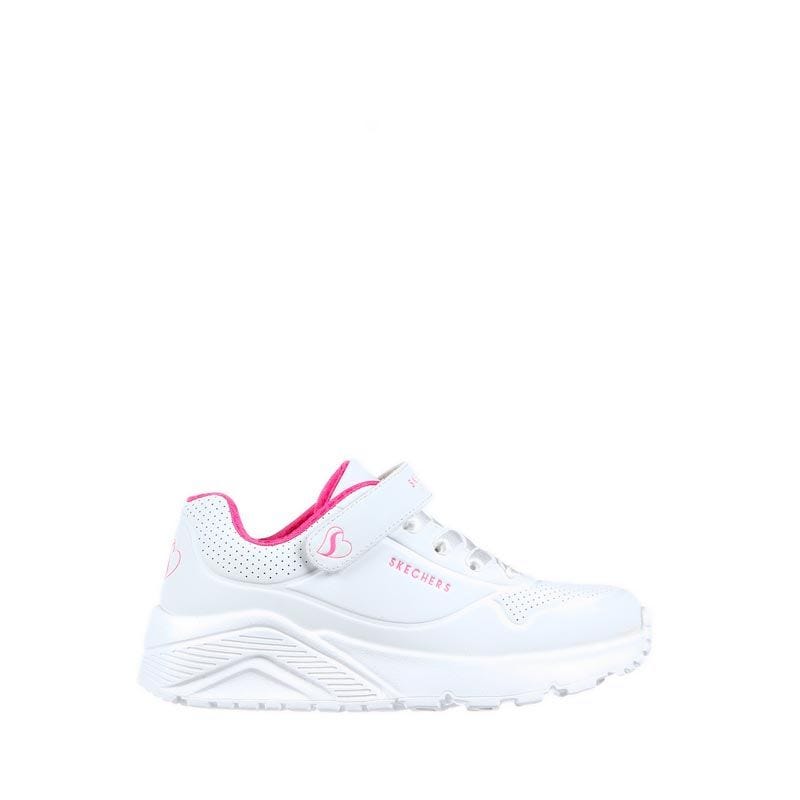 SKECHERS UNO LITE Girls Grade School Sneakers - White