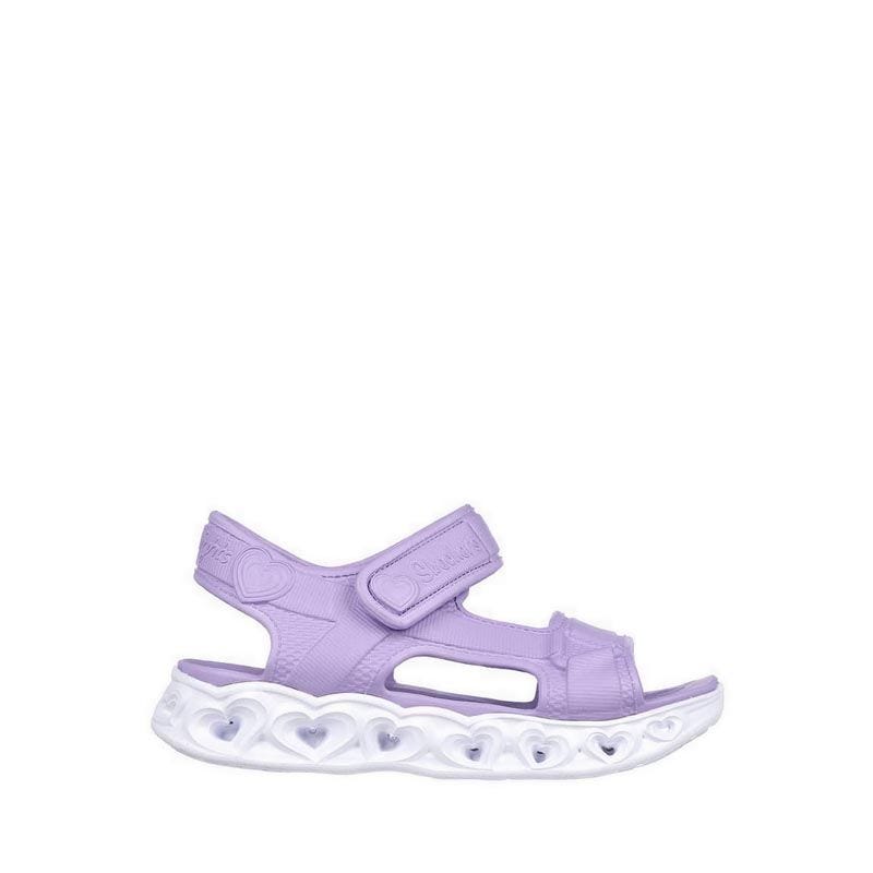 Skechers Heart Lights Girl's Sandals - Lavender