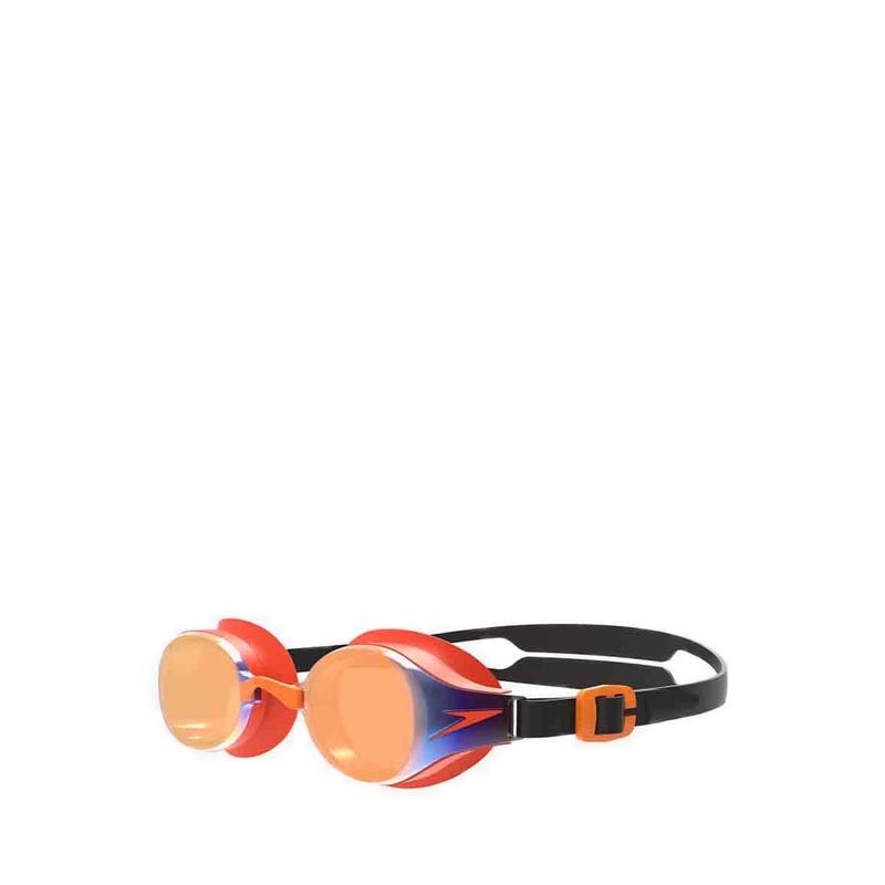 Speedo Junior Unisex Hydropure Mirror Goggles - Orange