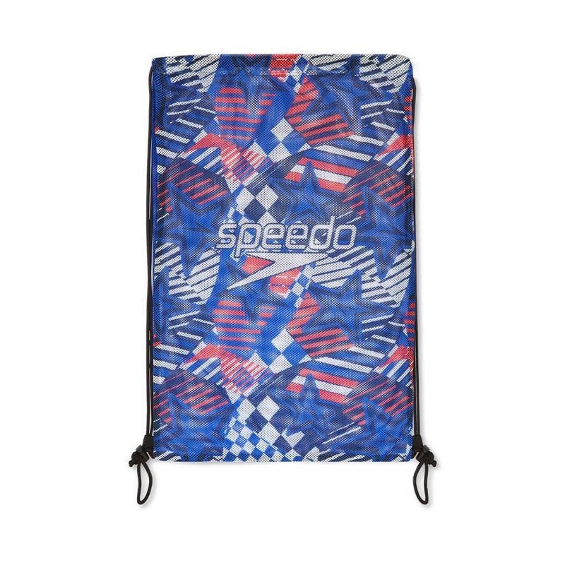 Speedo Printed Mesh Bag XU - Red/White/Blue