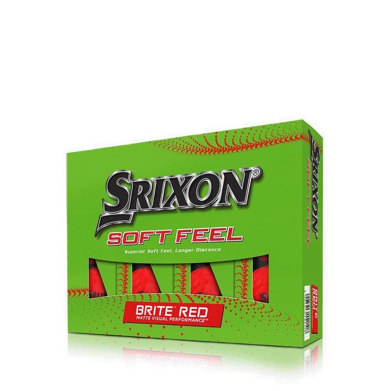 Srixon Soft Feel13 Brite Golf Ball - Mens - Red