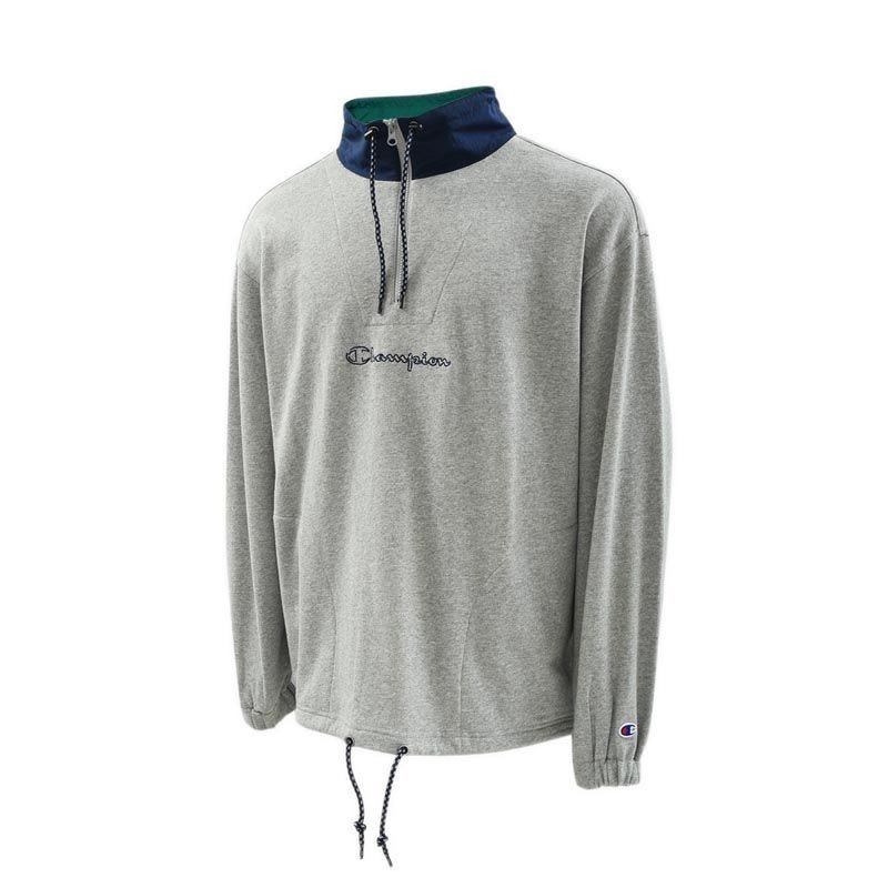 white champion half zip