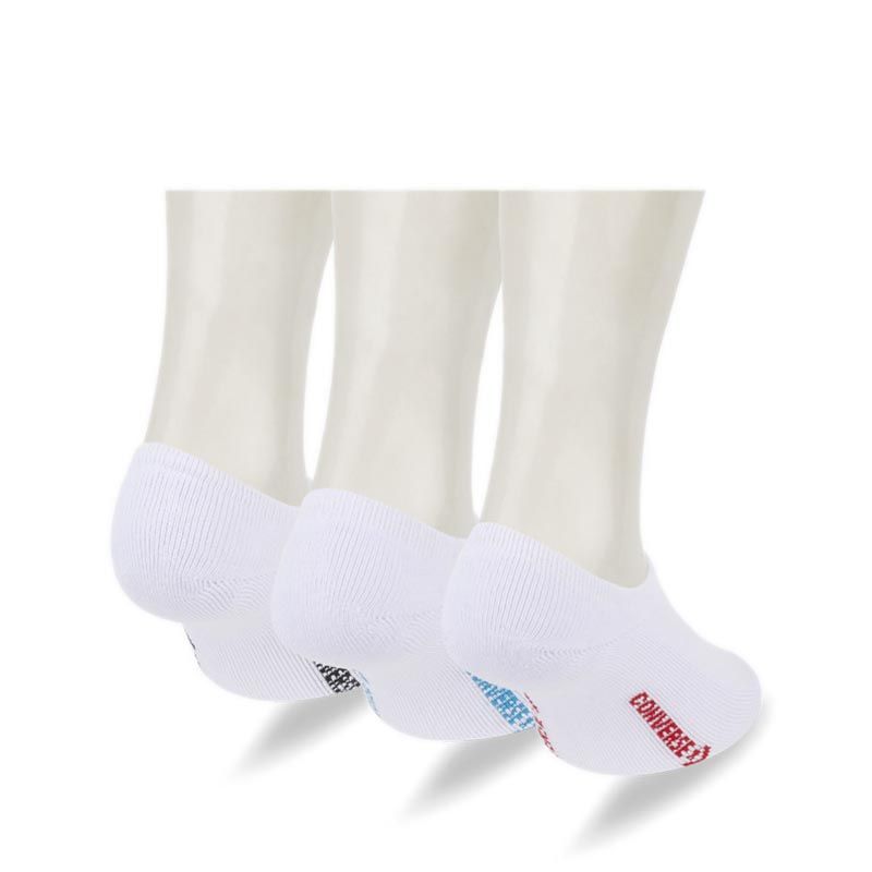 Converse Unisex Super Low Socks 3 Pairs - White