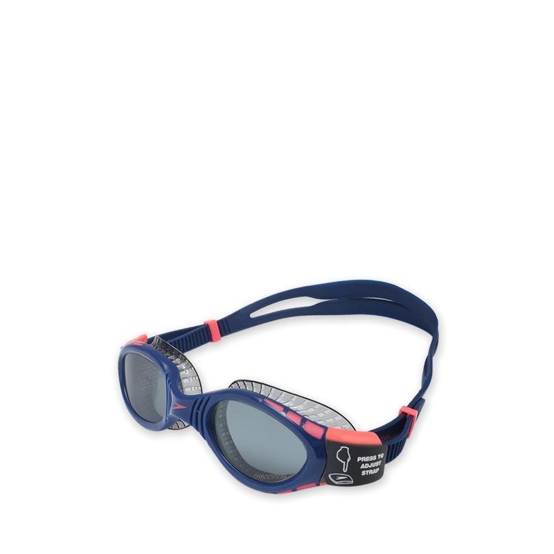 Speedo Unisex Futura Biofuse Flexiseal Triathlon Goggle - Navy/Red