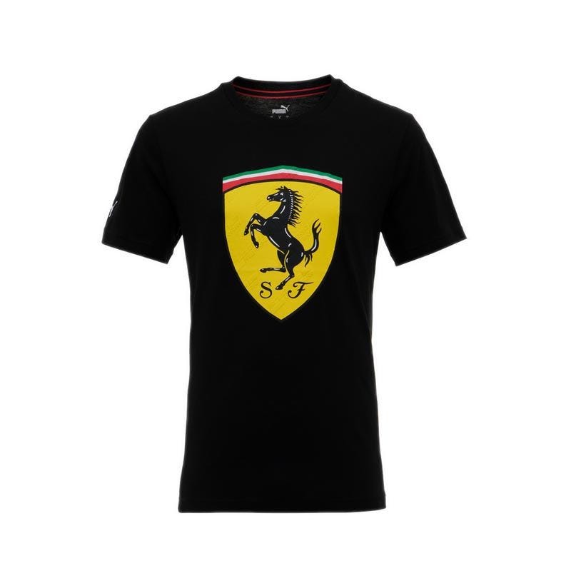 Puma Scuderia Ferrari Race Big Shield Men's Tee - Black