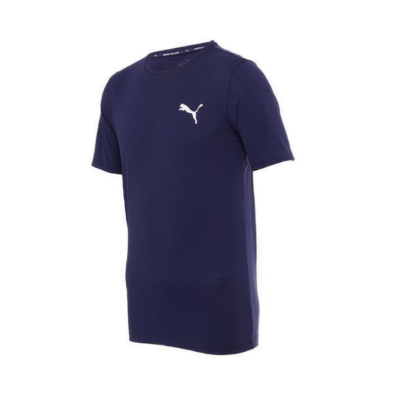Jual Puma Active Small Logo Tee Men\'s T-shirt - Dark Blue Terbaru - Januari  2024