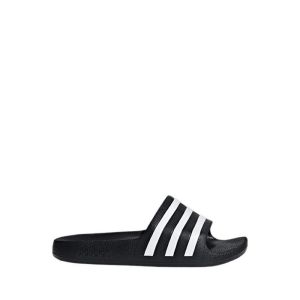 Adilette Aqua Slides Kids Sandals - Black