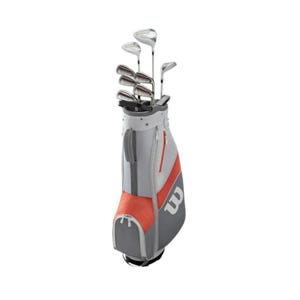 Wilson 1200 Tpx Ladies Package Set Ladies - White/Orange
